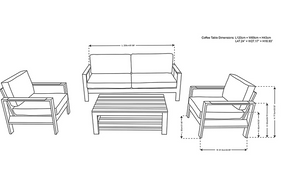 Member's Mark Vista 4-Piece Patio Seating Set
