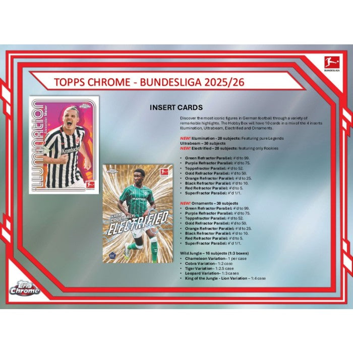 2025/26 Topps Chrome Bundesliga Soccer Hobby Box