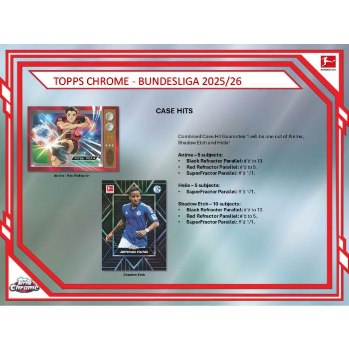 2025/26 Topps Chrome Bundesliga Soccer Hobby Box