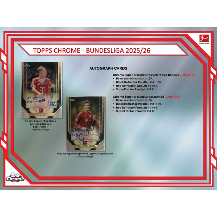 2025/26 Topps Chrome Bundesliga Soccer Hobby Box