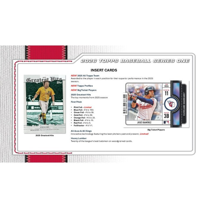 2026 Topps Series 1 Baseball 6-Pack Blaster Box