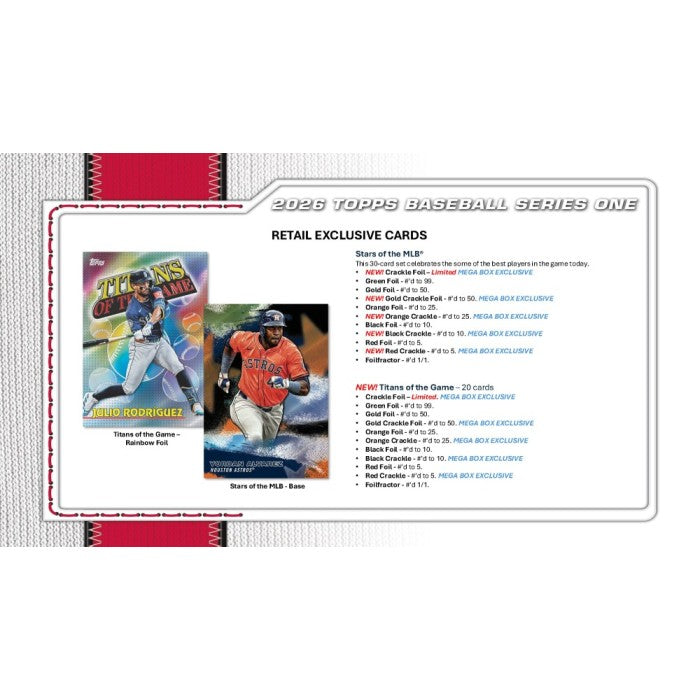 2026 Topps Series 1 Baseball Mega Box
