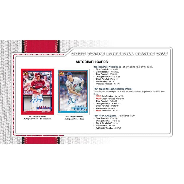 2026 Topps Series 1 Baseball 6-Pack Blaster Box