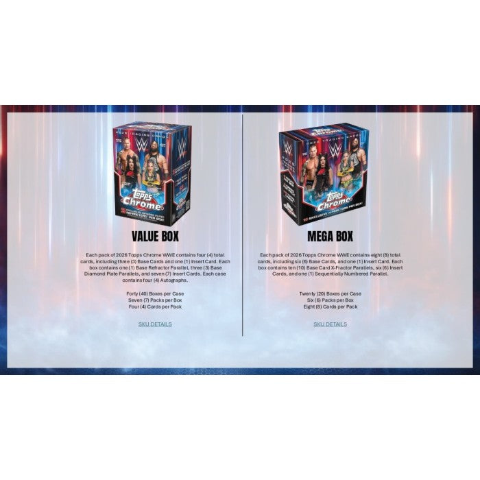 2026 Topps Chrome WWE Wrestling Blaster Box