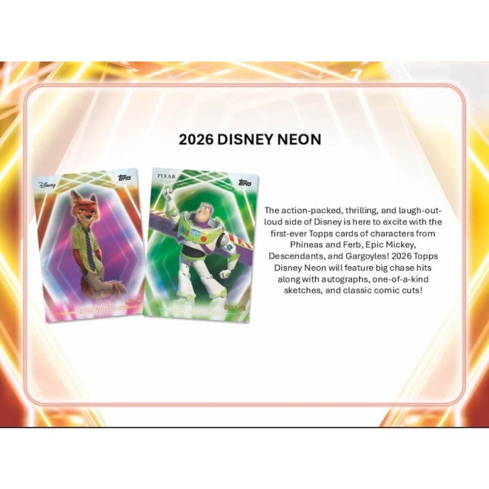 2026 Topps Disney Neon Mega Box