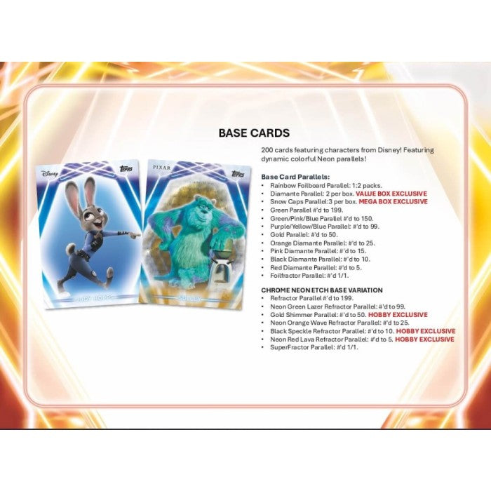 2026 Topps Disney Neon Blaster 40-Box Case