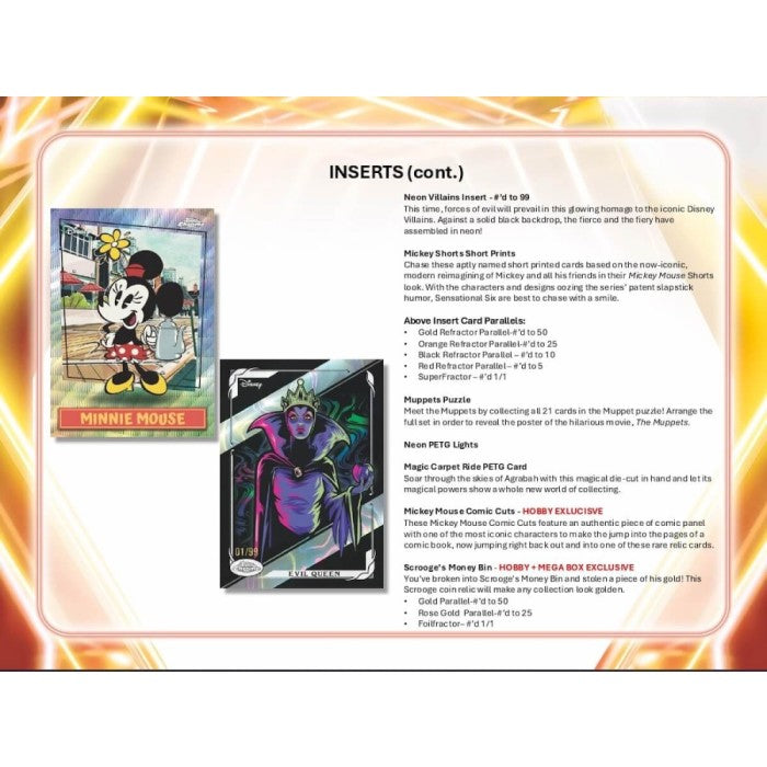 2026 Topps Disney Neon Blaster Box