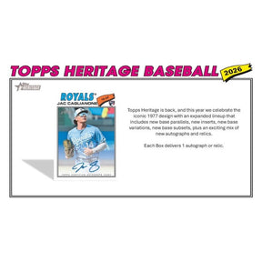 2026 Topps Heritage Baseball 8-Pack Blaster 40-Box Case