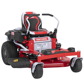 Craftsman 56V MAX* 42" Brushless Zero-Turn Lawn Mower with 60Ah Battery, Electric Lawn Tractor with Eco Mode, Quick Lift Assist, and LED Headlights, Red/Black
