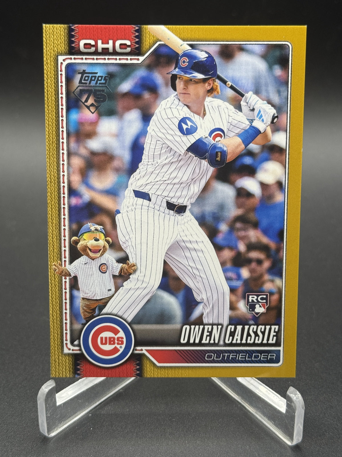 2026 Topps #233 Owen Caissie Rookie RC Hidden Mascots Gold #/50