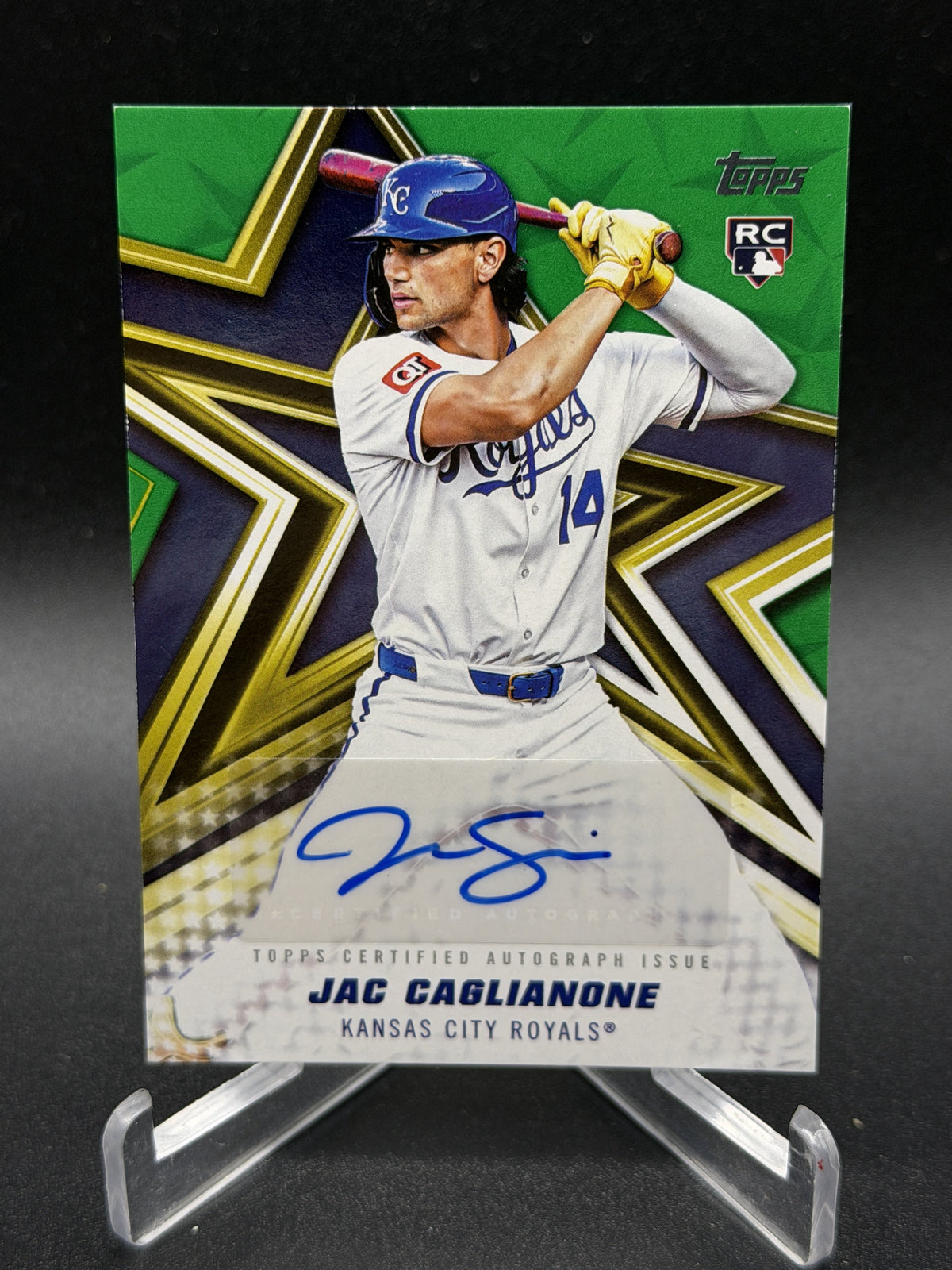2026 Topps #BSA-JC Jac Caglianone Rookie RC Baseball Stars Auto Green /99
