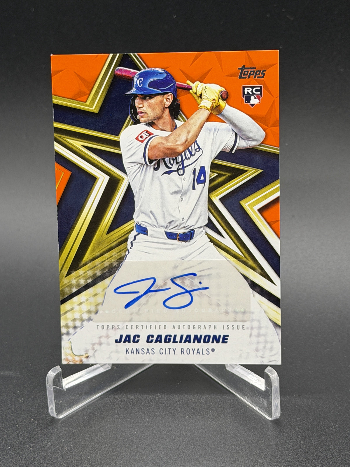 2026 Topps #BSA-JC Jac Caglianone Rookie Baseball Stars Auto Orange /25