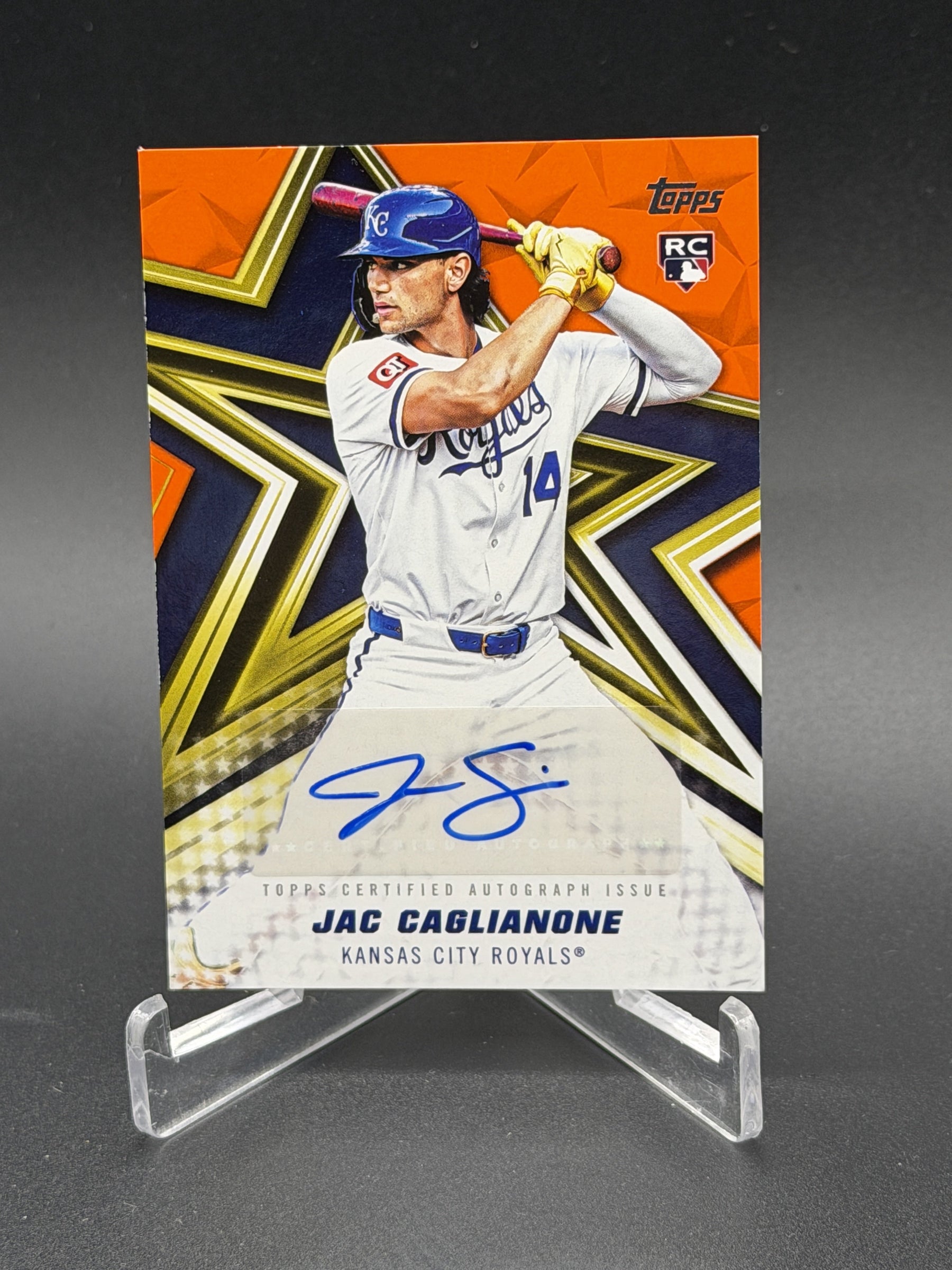 2026 Topps #BSA-JC Jac Caglianone Rookie Baseball Stars Auto Orange /25
