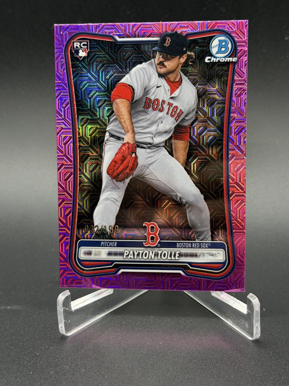 2026 Bowman Mega #26 Payton Tolle Rookie RC Chrome Mojo Pink Refractor /199