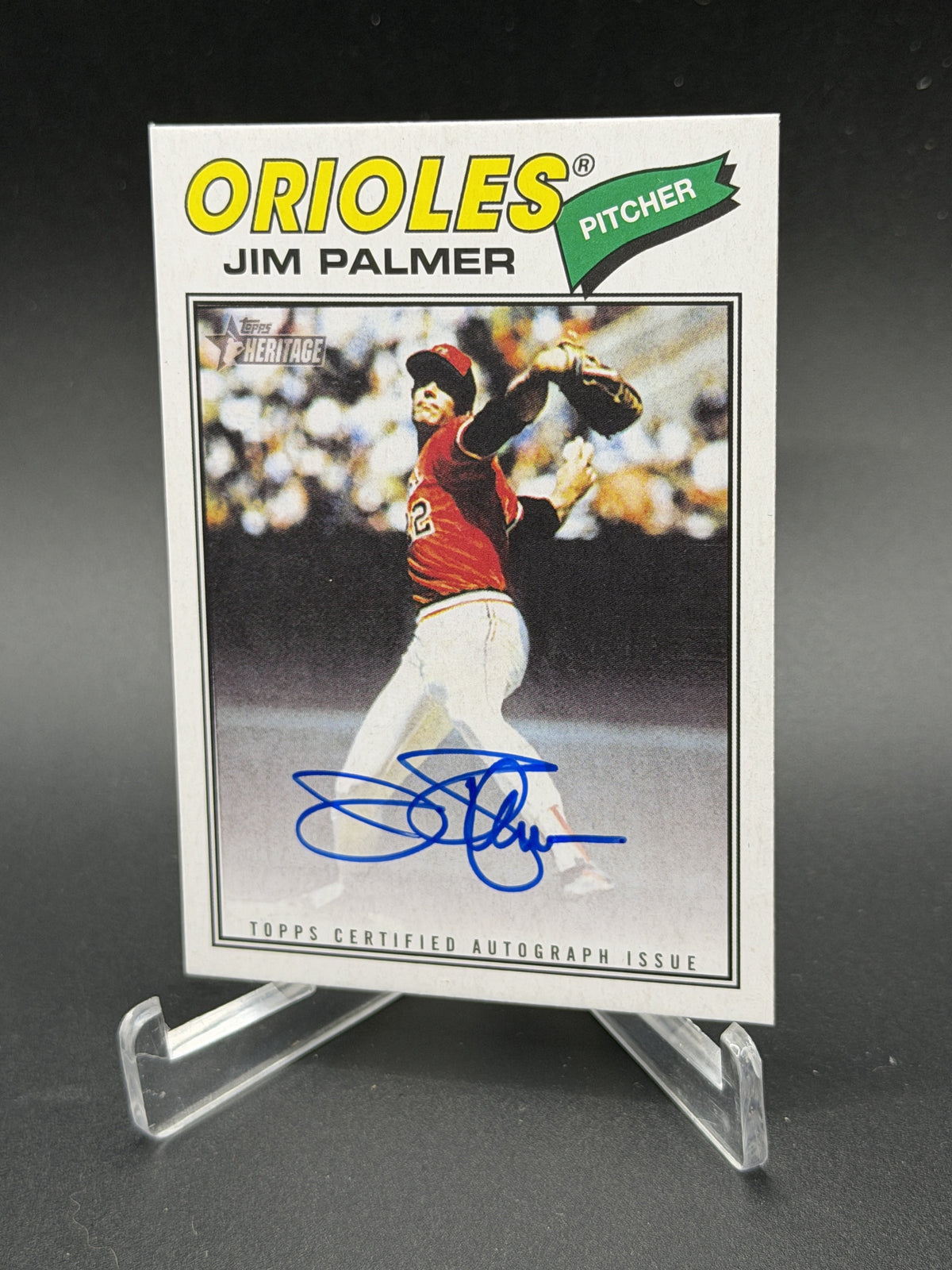 2026 Topps Heritage #77RO-JP Jim Palmer Real One Autographs