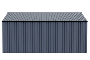 Arrow Shed Elite 14′ x 16′ Outdoor Lockable Gable Roof Steel Storage Shed Building, Anthracite