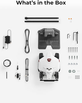 LUBA 2 AWD 10000 Robot Lawn Mower, Perimeter Wire Free Robotic Lawnmower for 2.5 Acres Lawn 80% Slope, Cut Height 1.0"-2.7", APP Control, Compatible with Alexa, All-Wheel Drive, Multi-Zone Management