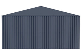 Arrow Shed Elite 14′ x 16′ Outdoor Lockable Gable Roof Steel Storage Shed Building, Anthracite