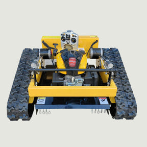 Robotuf Remote Control Lawn Mower Cordless 7.5HP Robotic Grass Cutter Self Propelled Crawler Home, Garden and Agricultural Use (Yamaha Engine, Blue)