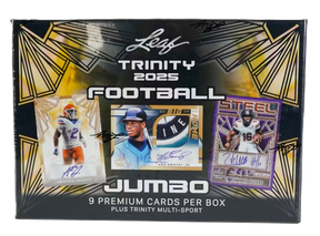 2025 Leaf Trinity Football Hobby Jumbo Box