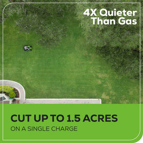 Greenworks 60V 42” Cordless Electric CrossoverT Riding Mower, (4) 8.0Ah Batteries and (2) Dual Port Turbo Chargers