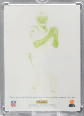2016 Panini Gold Black Football - Cam Newton  - 1/1 Printing Plate