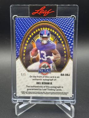 2026 Leaf Metal Presidents Day Odell Beckham Crystal William McKinley Auto 1/1