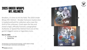 2025 Fanatics Under Wraps NFL Full Size Helmet Volume-2 ("5" Mystery Box - Team Break)