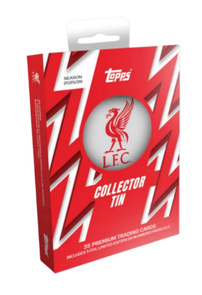 2025-26 Topps Soccer Liverpool Collector Tin