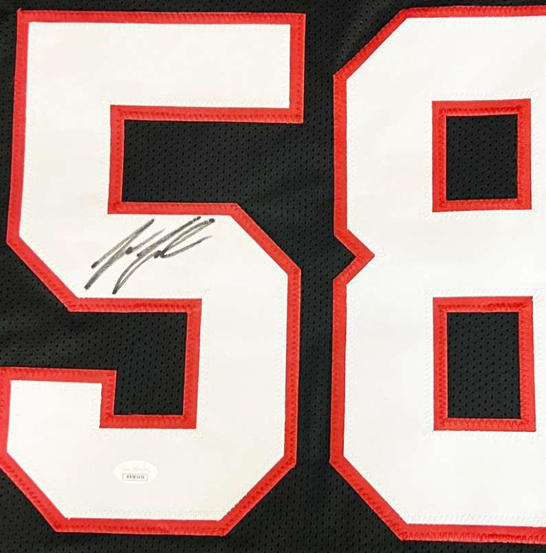 Jessie Tuggle Autographed Jersey JSA Authenticated