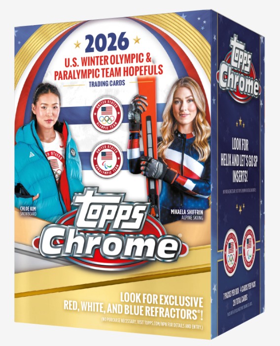 2026 Topps Chrome U.S. Olympics 7-Pack Blaster Box