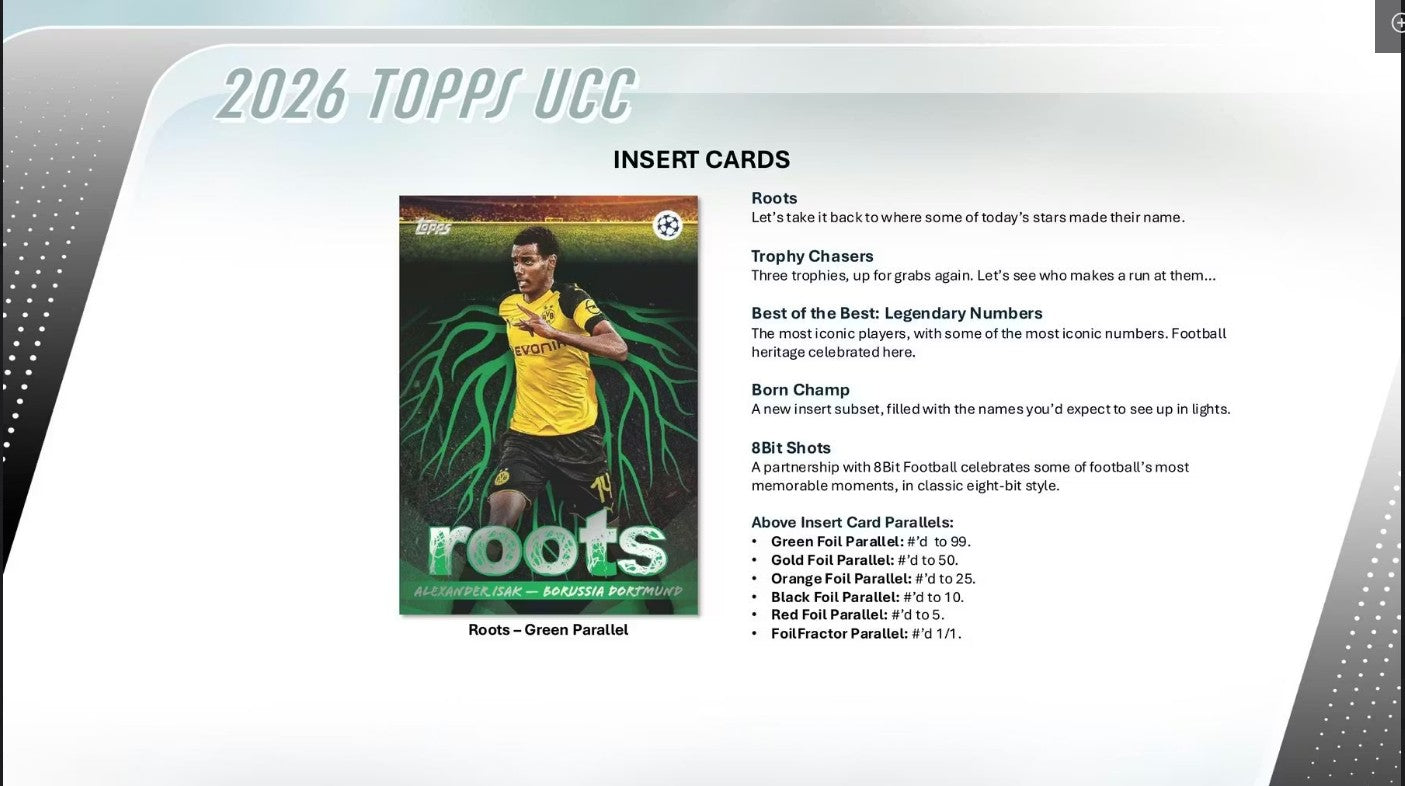 2025/26 Topps UEFA Club Competitions Soccer Hobby Box