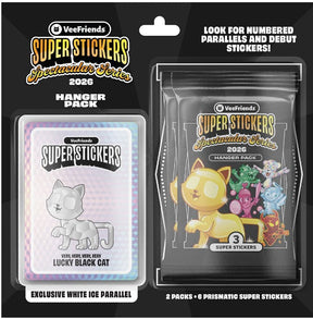2026 VeeFriends Super Stickers Spectacular Series Hanger Pack (White Ice Parallels) [Random Promo Card]