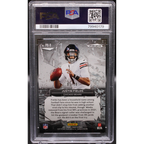 2021 Panini Prizm - Justin Fields PB8 - Gold /10 - PSA 9