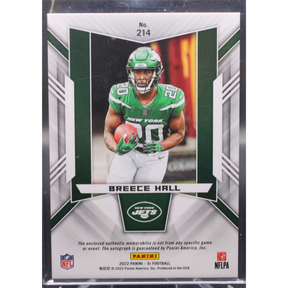 2022 Panini Xr Football - Breece Hall 214 - Orange RPA /25