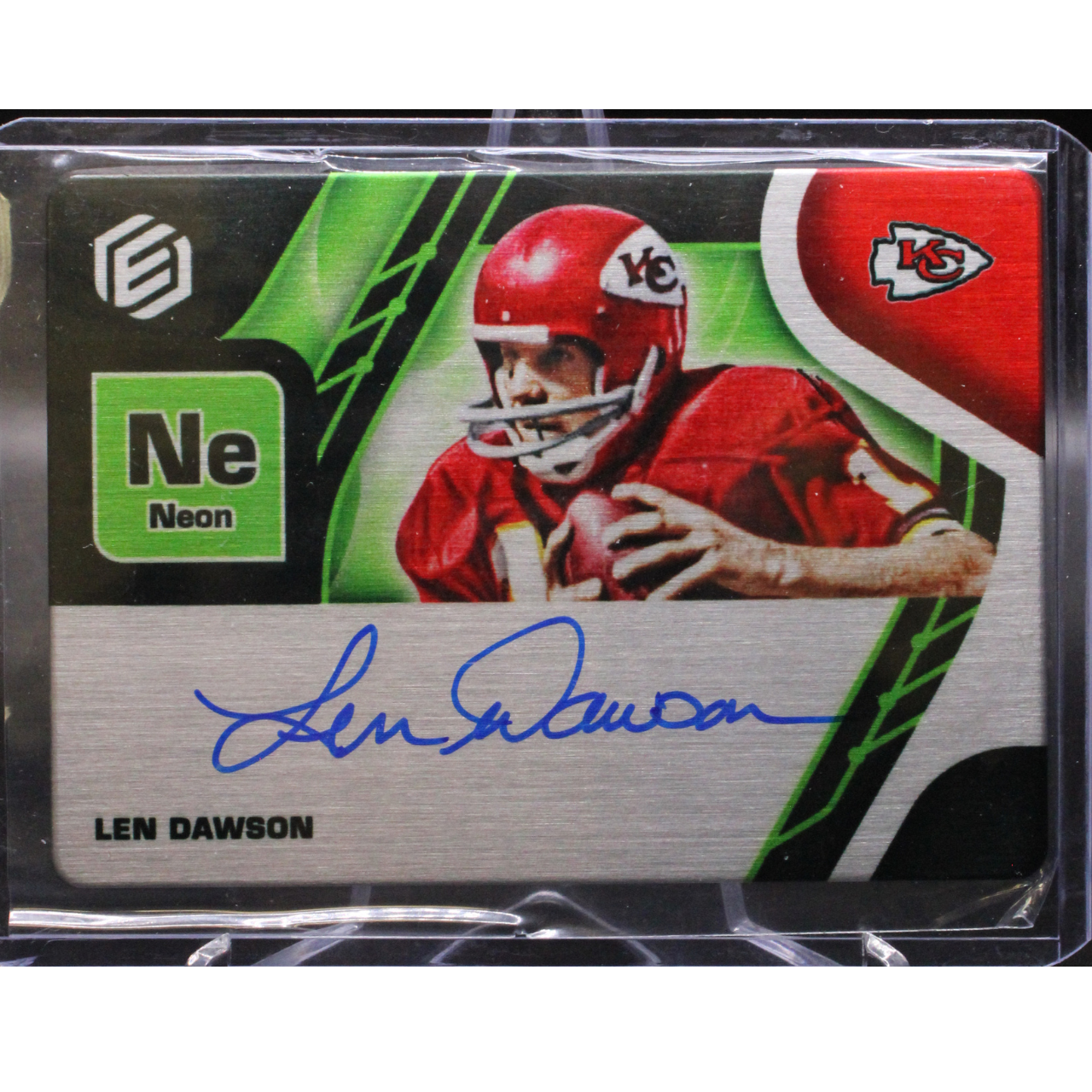 2021 Panini Elements Football - Len Dawson SS-LDA - Neon Auto /5