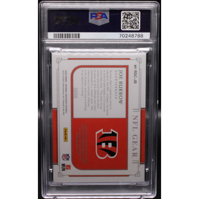 2020 Panini National Treasures - Joe Burrow RSC-JB - NFL Gear Signature /99 - PSA 9 / 10