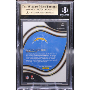2020 Panini Select - Justin Herbert - Silver Field Level- BGS 9.5
