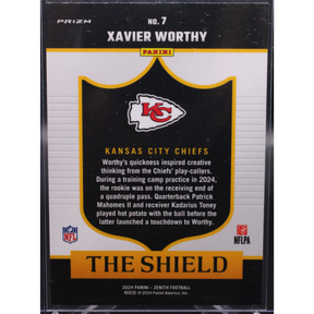 2024 Panini Zenith Football - Xavier Worthy 7 - The Shield