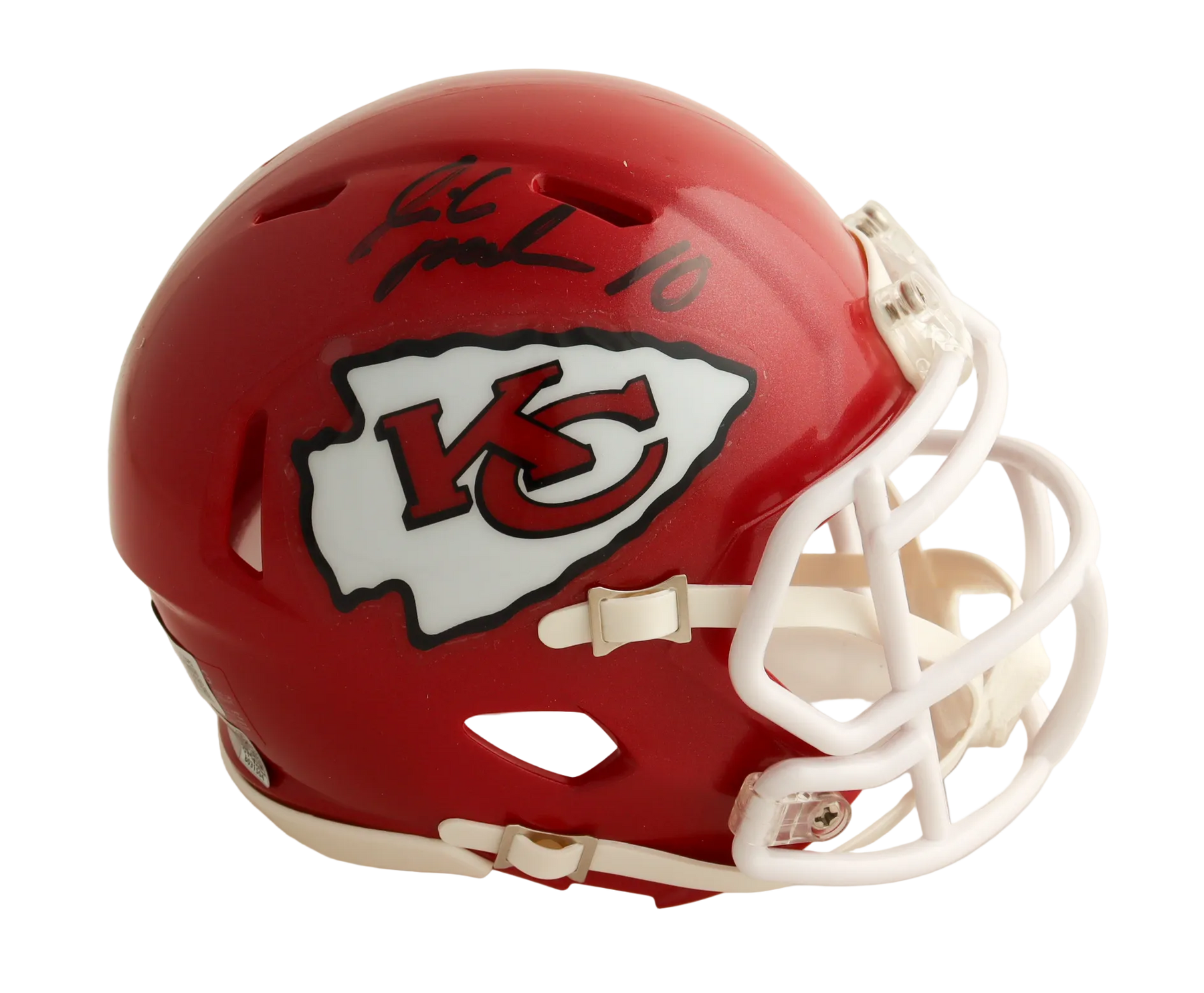 Isiah Pacheco Autographed Signed Speed Mini Helmet - Beckett Certified
