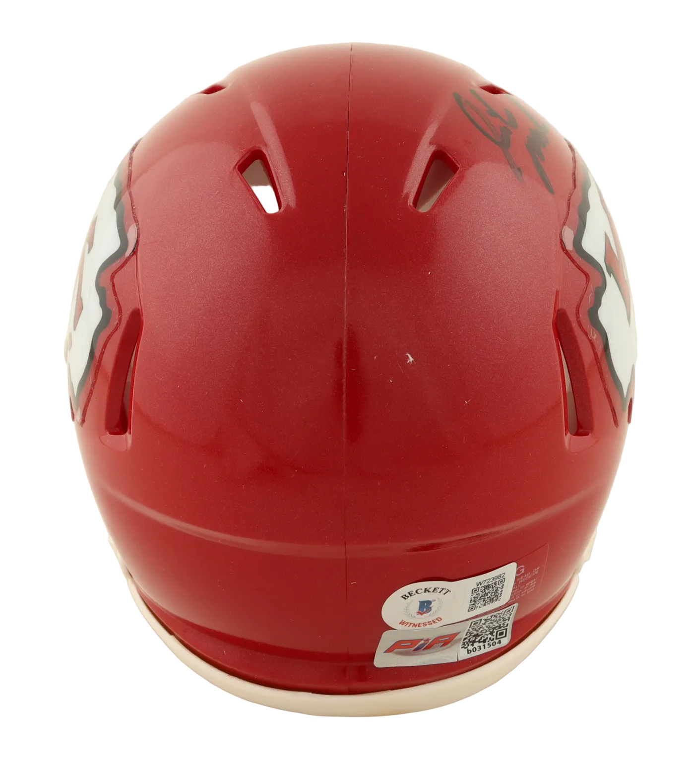 Isiah Pacheco Autographed Signed Speed Mini Helmet - Beckett Certified