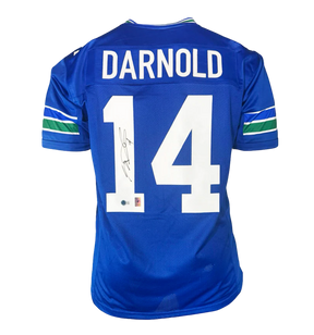 Sam Darnold Signed Autographed Seattle Seahawks Custom Jersey (Beckett COA)
