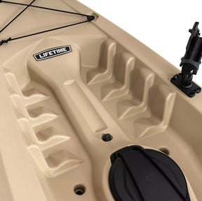 Two 10' Sit On Top Fishing Kayaks Lifetime Tamarack With Paddles
