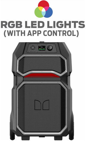 Monster Rockin Roller X Portable Bluetooth Speaker w/ Microphone Indoor Outdoor
