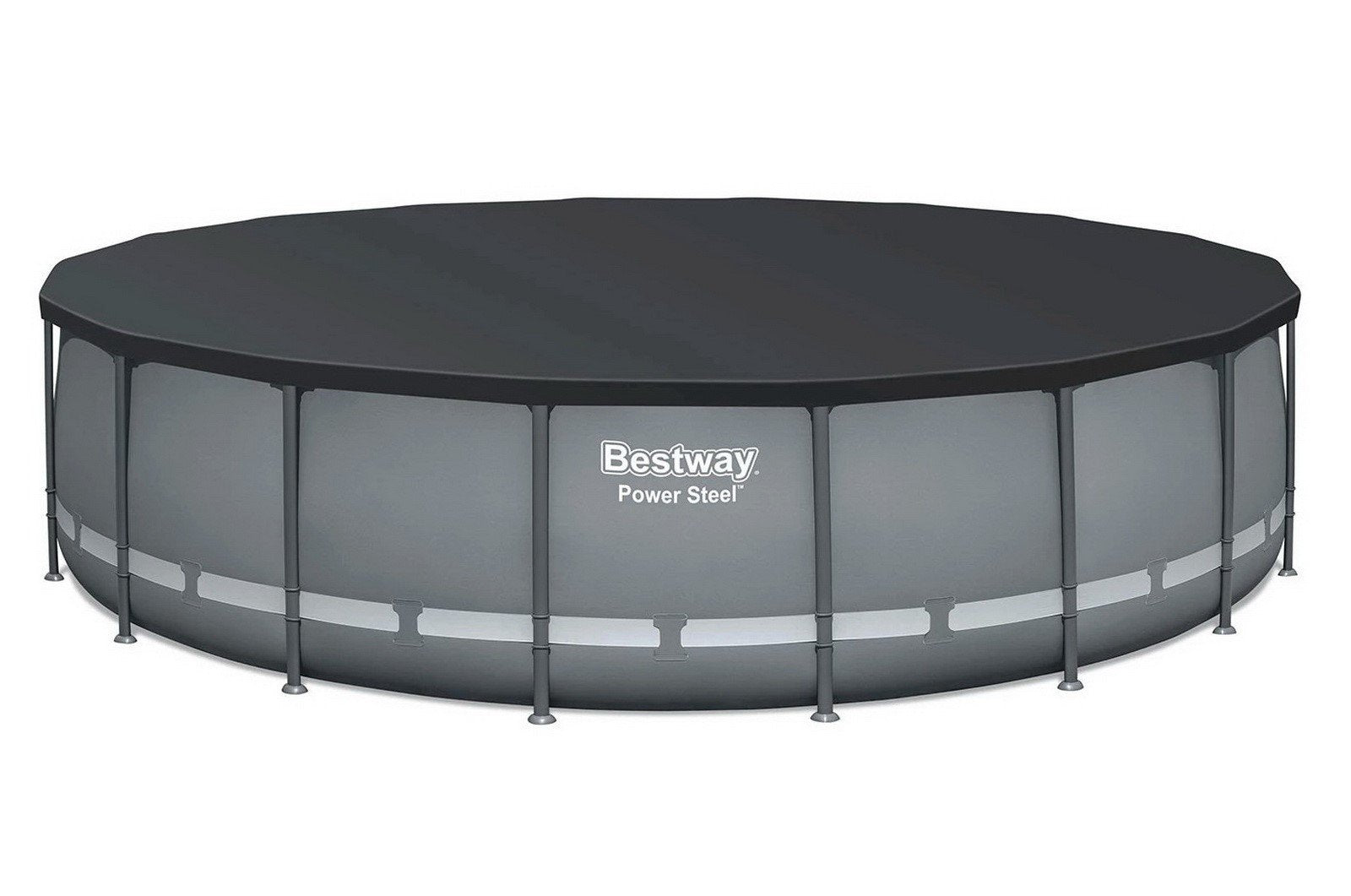 Bestway Large 18' x 48" Above Ground Pool Set Ladder Filter Pump Cover