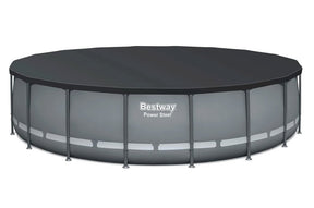 Bestway Large 18' x 48" Above Ground Pool Set Ladder Filter Pump Cover