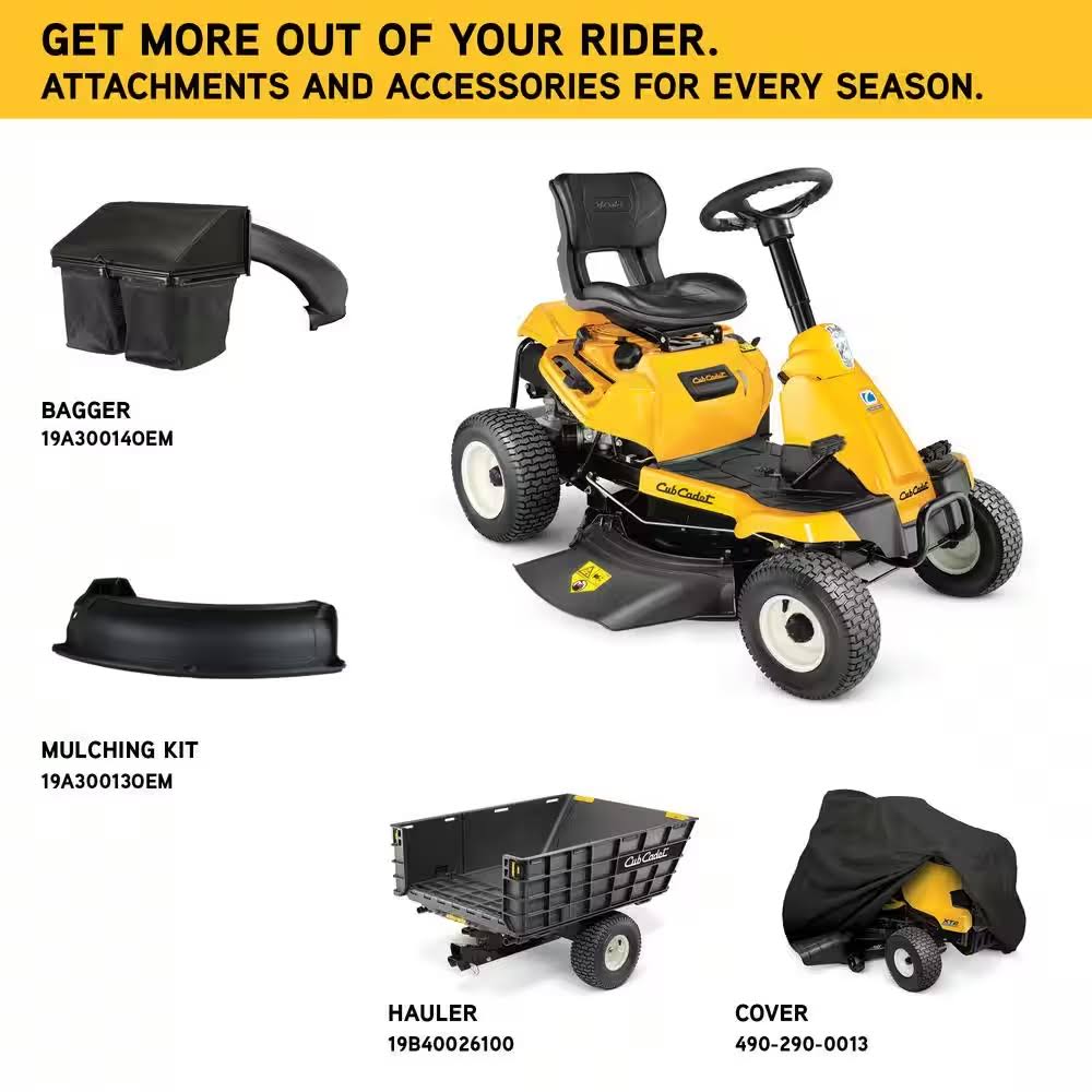 Cub Cadet CC 30 H 10.5HP Briggs Rear Engine Riding Mower