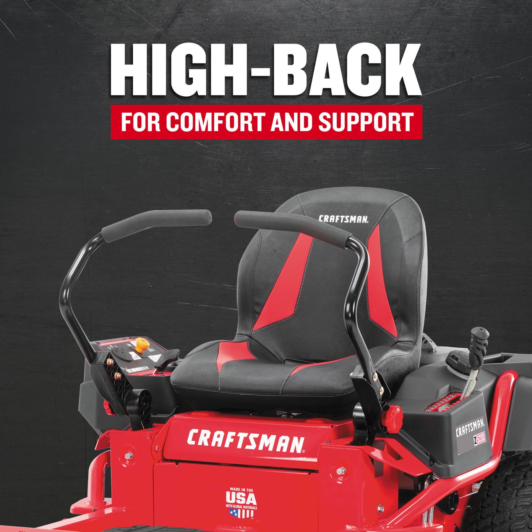 Craftsman Z5200 42-in 20-HP V-twin Gas Zero-Turn Riding Lawn Mower Rubber CMXGNAM211701