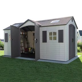 Lifetime 15' x 8' Dual-Entry Outdoor Storage Shed