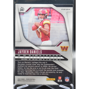 2024 Panini Prizm Football - Jayden Daniels 347 - Orange Lazer